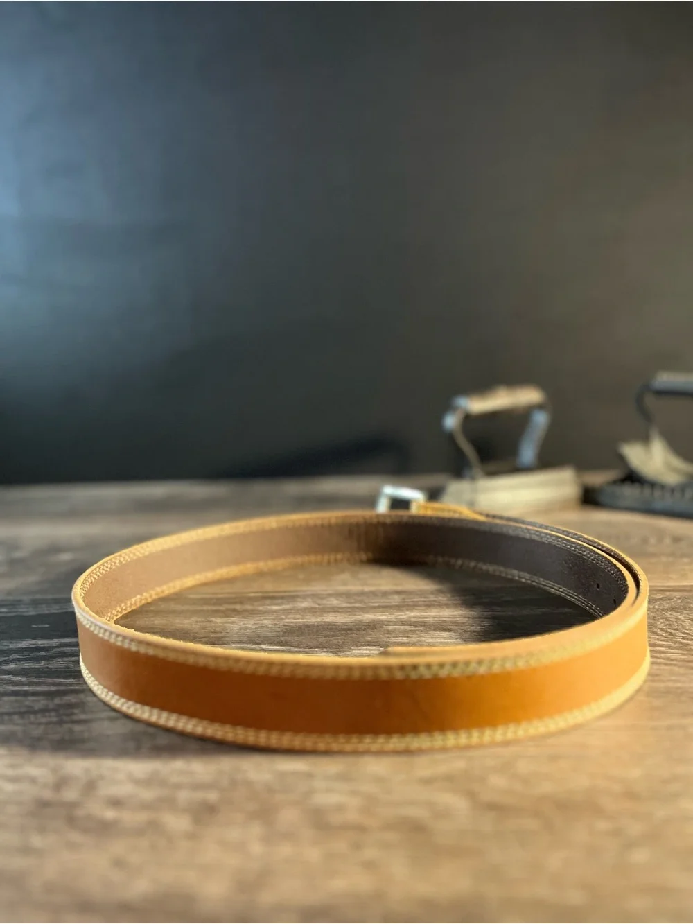 Wrangler Genuine Leather Belt Brown Tan Western Workwear Unworn